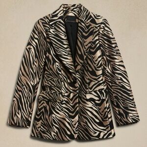 Banana Republic Zebra Print Blazer - NWOT